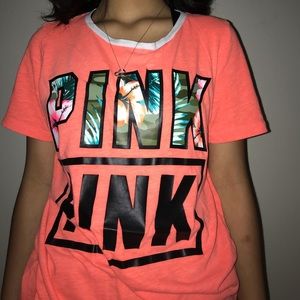 neon orange PINK shirt